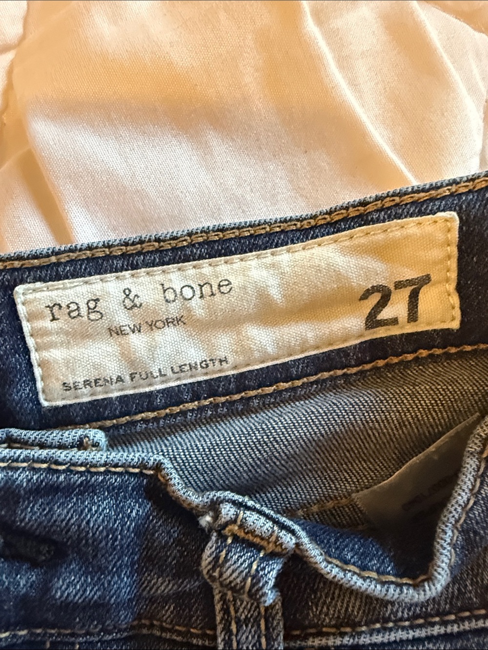 rag & bone Wide-Leg Dark Indigo Jeans - Picture 2 of 3